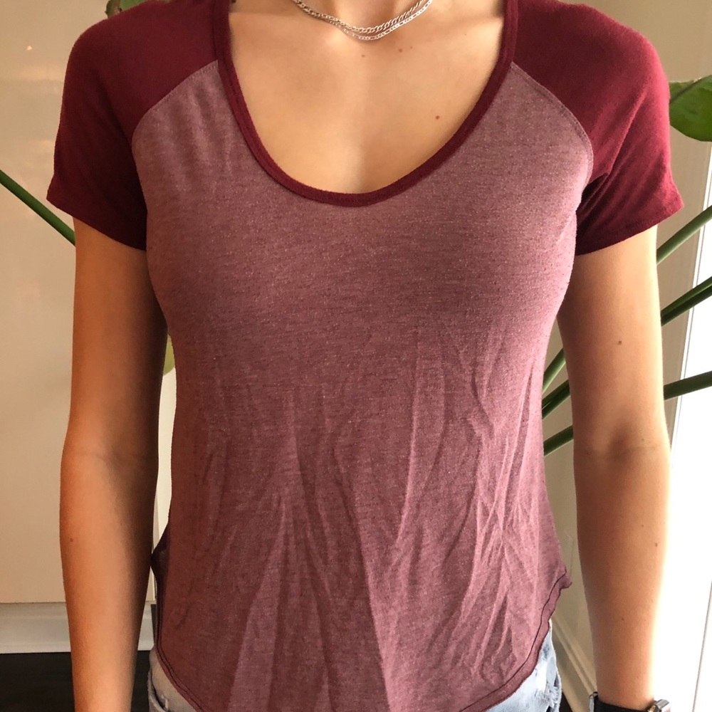 Burgundy T-shirt